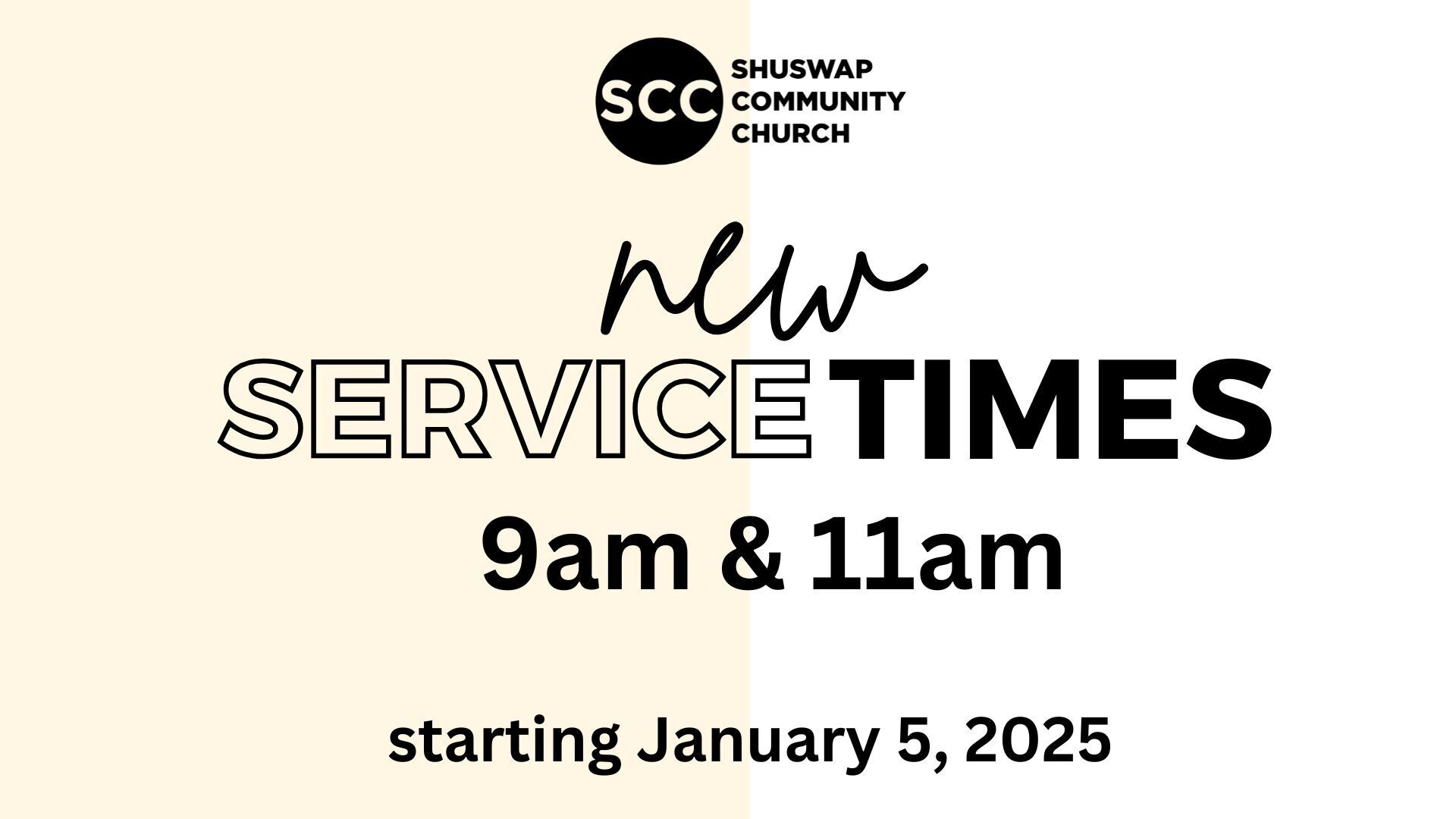 Service Time Change